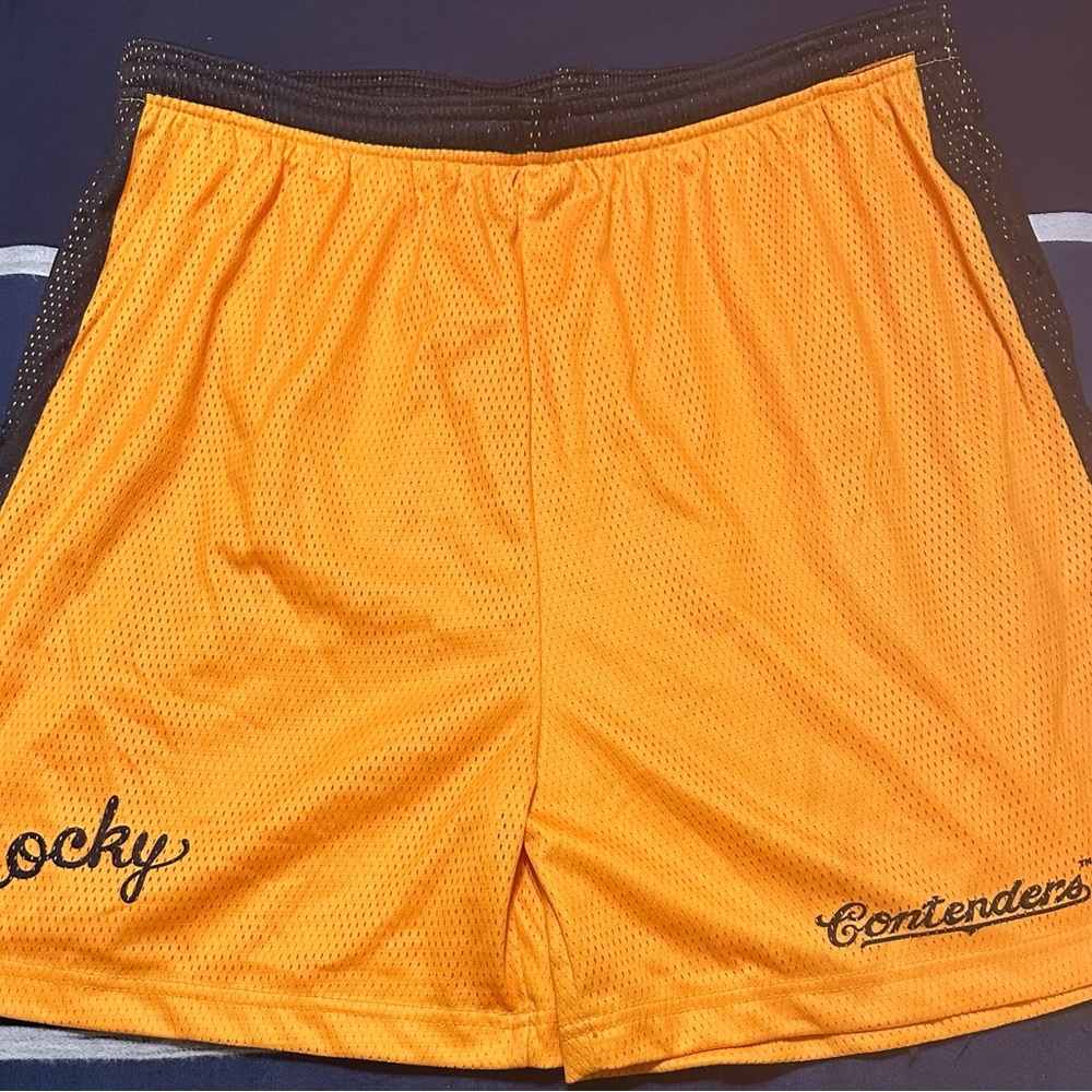 Men's Contenders Rocky III Athletic Gold/Black Mesh Shorts 2XL